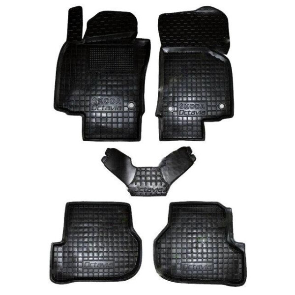 

Коврики в салон для Skoda Octavia A-5 2004 -2008 черный, кт - 4шт 11293 Avto-Gumm