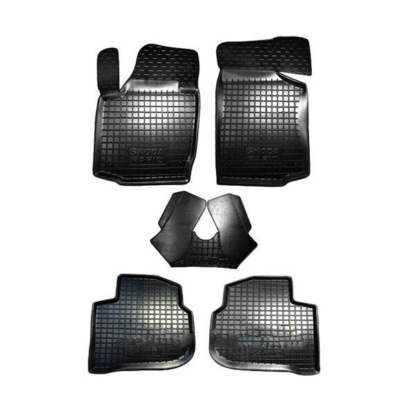 

Коврики в салон для Skoda Rapid 2012- черный, кт-4шт 11359 Avto-Gumm