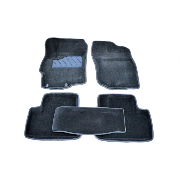 

Коврики в салон 3D для Mitsubishi Lancer X 2007- /Черные 5шт 82162