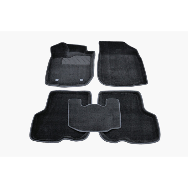 

Коврики в салон 3D для Renault Logan II 2013- /Черные 5шт 88364