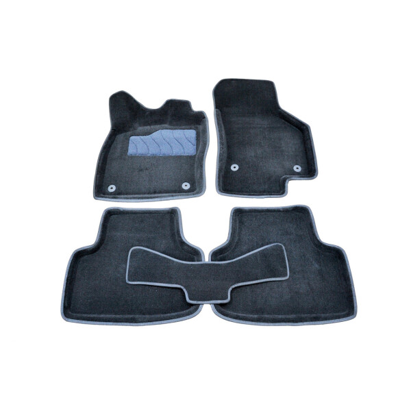 

Коврики в салон 3D для Skoda Octavia (A7) 2013- /Черные 5шт