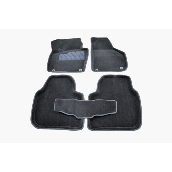 

Коврики в салон 3D для Skoda Superb 2008-2015 /Черные 5шт
