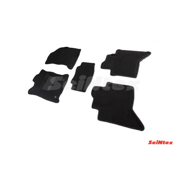 

Коврики в салон 3D для Toyota Hilux 2015- /Черные 5шт 88366