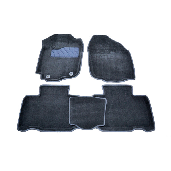 

Коврики в салон 3D для Toyota RAV 4 2012- /Черные 5шт 84005