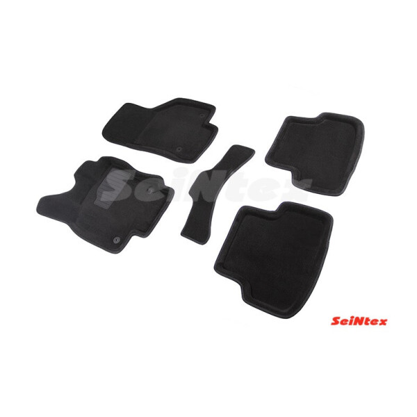 

Коврики в салон 3D для Volkswagen Golf VII/Seat Leon 2012- /Черные 5шт 83735