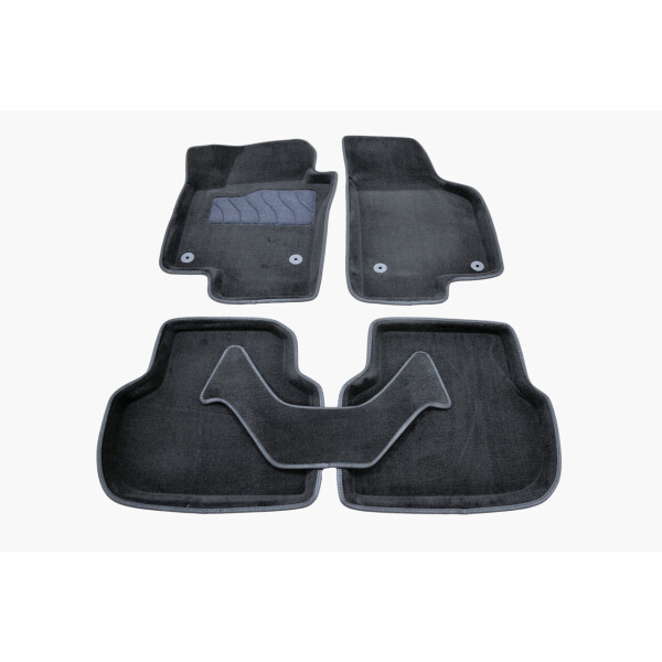 

Коврики в салон 3D для Volkswagen Jetta 2011- /Черные 5шт 83713