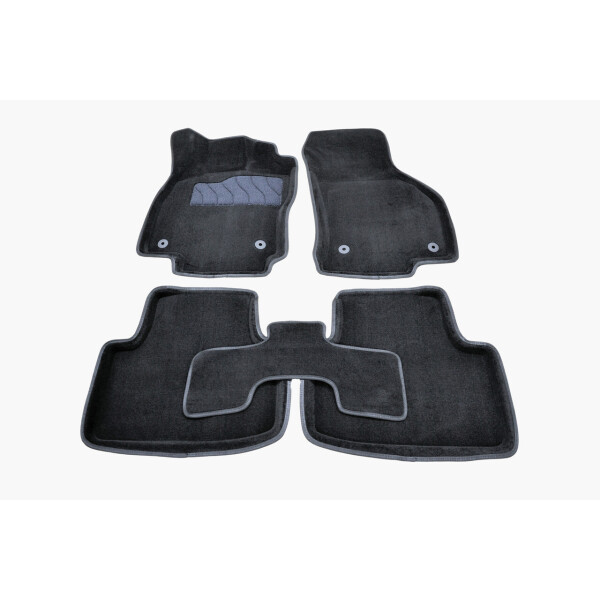 

Коврики в салон 3D для Volkswagen Passat B8 2015- /Черные 5шт 88367