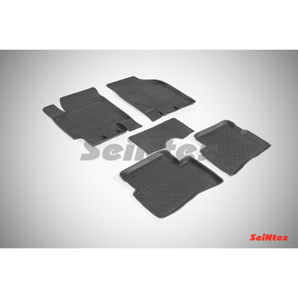 

Коврики в салон для KIA Rio II 2005-2011 резиновые, кт 5шт