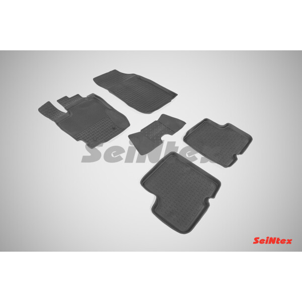 

Коврики в салон для Renault Duster 2015-2018 резиновые, кт 5шт