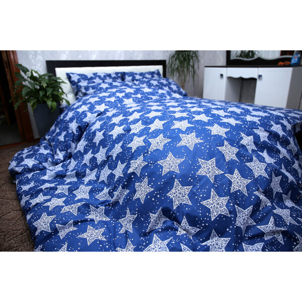 

Комплект постельного белья 2-х СПАЛЬНЫЙ Звёзды на синем от Brettani