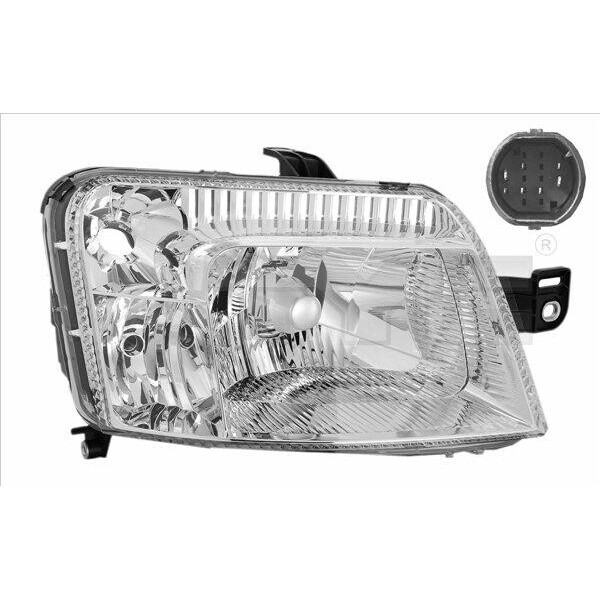 

Фара передняя Fiat Panda 2003-2009 правая H4 авт.регул.,