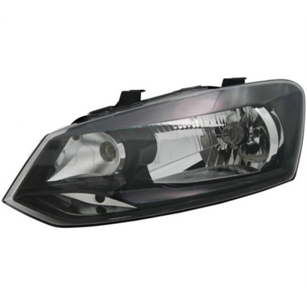 

Фара передняя Volkswagen Polo 2009-2014 левая H4 черн. Отраж 6RU941015
