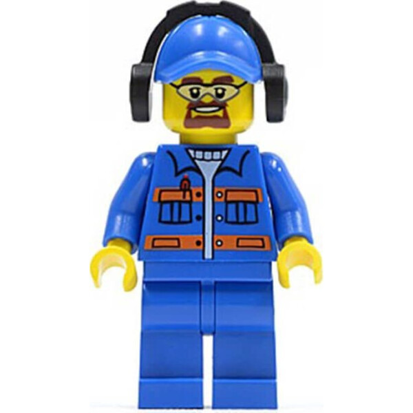 

LEGO City Blue Jacket with Pockets and Orange Stripes (cty0401)