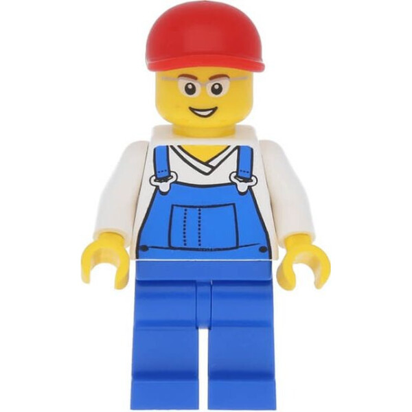

LEGO City Overalls Blue over V-Neck Shirt (cty0178-used)