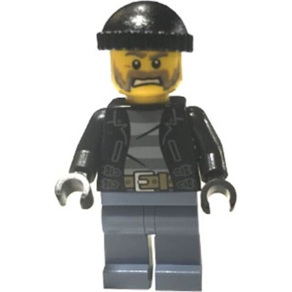 

LEGO City Police - Police - City Bandit Male with Brown and Gray Beard (cty0621)