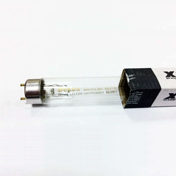 

Лампа бактерицидная Delux ДБ-15 15W G13 Boric Germicidal