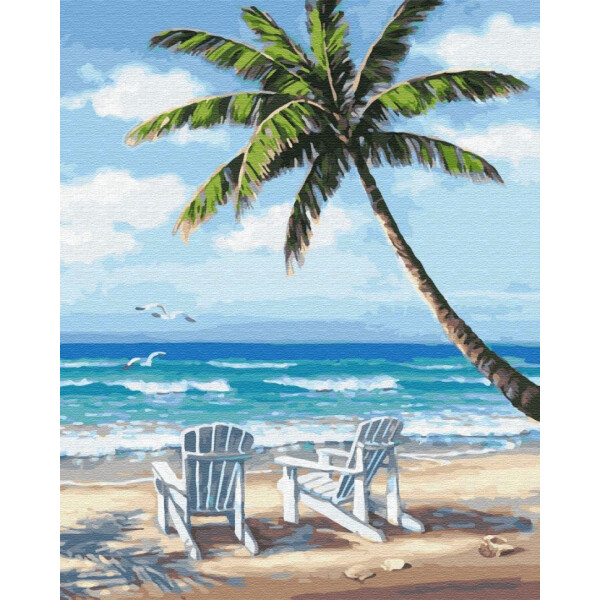 

Картина по номерам Brushme Шезлонги на побережье GX28242
