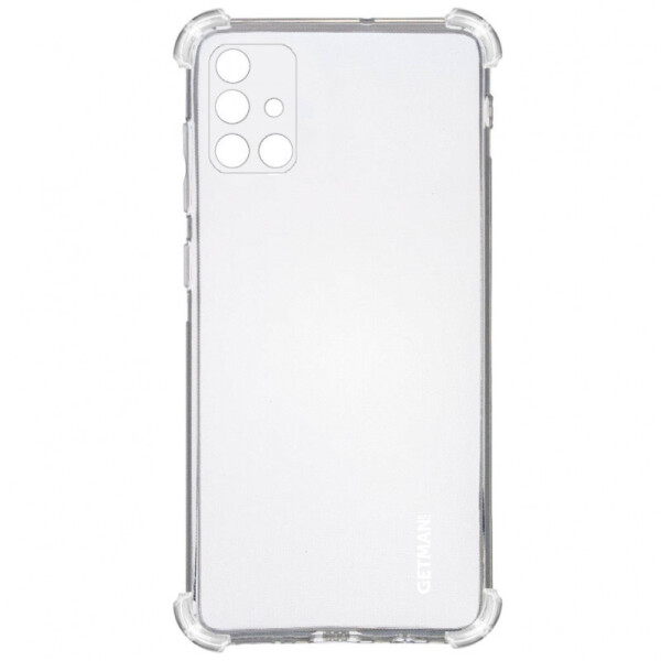 

TPU чехол GETMAN Ease logo усиленные углы для Samsung Galaxy M51 (Прозрачный / Transparent) (1066198)
