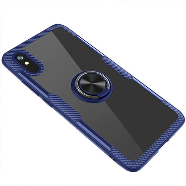 

TPU+PC чехол Deen CrystalRing for Magnet (opp) для Xiaomi Redmi 9A (Бесцветный / Синий) (1066102)
