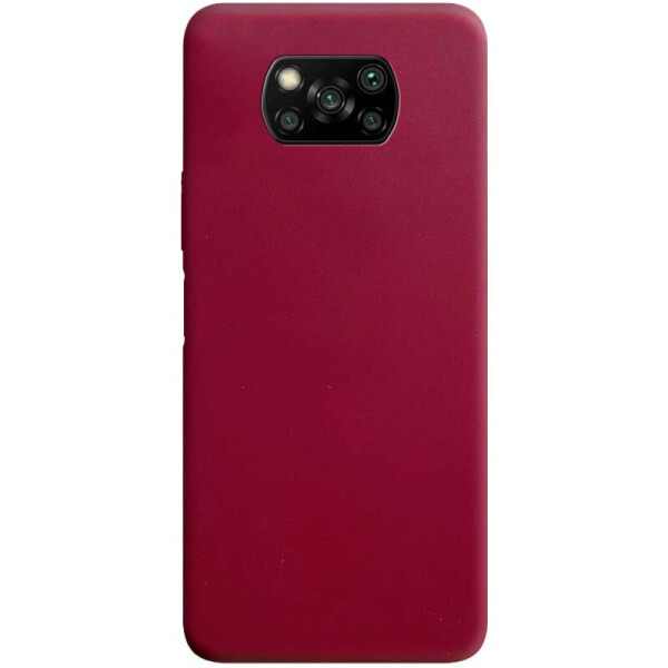 

Силиконовый чехол Candy для Xiaomi Poco X3 NFC (Бордовый) (1067245)