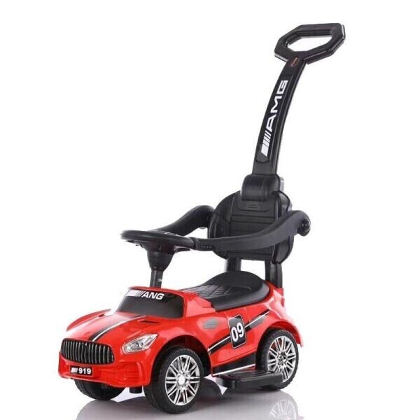 

Детский толокар с родительской ручкой Toy Красный (tk502)