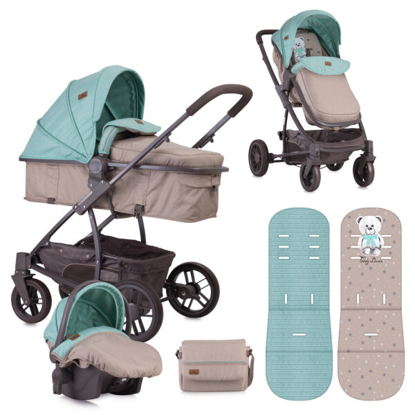 

Детская коляска Lorelli S-500 set Зелёно-бежевый