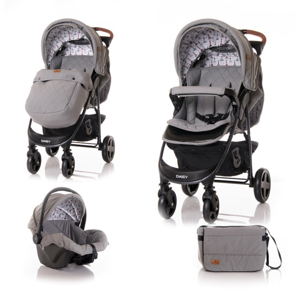 

Прогулочная коляска + автокресло Lorelli Daisy Set Темно-серый
