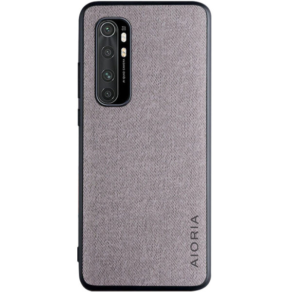 

Противоударный Защитный Термополиуретановый Чехол - Накладка AIORIA Textile для Xiaomi Mi Note 10 Lite Поликарбонатный / Тканевый / Серый