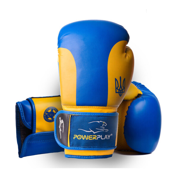 

Боксерские перчатки PowerPlay 3021 Ukraine Сине-Желтые 10 унций (2905)