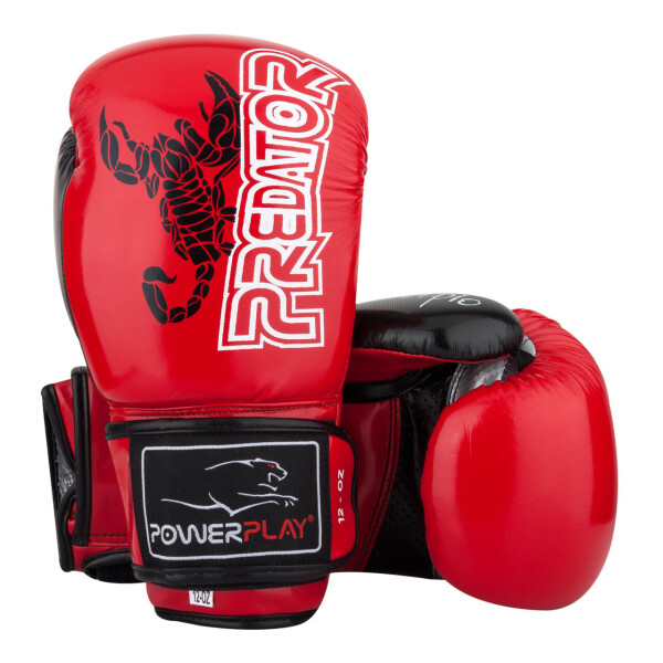 

Боксерские перчатки PowerPlay 3007 красные карбон 12 унций (2867)