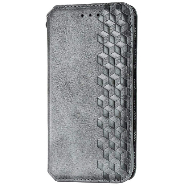 

Противоударный Защитный Кожаный Чехол - Книжка с Подставкой GETMAN Cubic (PU) для Xiaomi Redmi Note 9s / Note 9 Pro / Note 9 Pro Max + Отсек для Визитницы / Серый