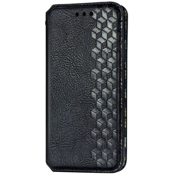 

Противоударный Защитный Кожаный Чехол - Книжка с Подставкой GETMAN Cubic (PU) для Xiaomi Mi 10 Lite + Отсек для Визитницы / Черный