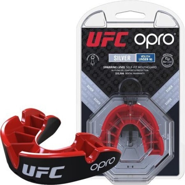 

Капа боксерская OPRO Junior Silver UFC Hologram Black/Red (2982)