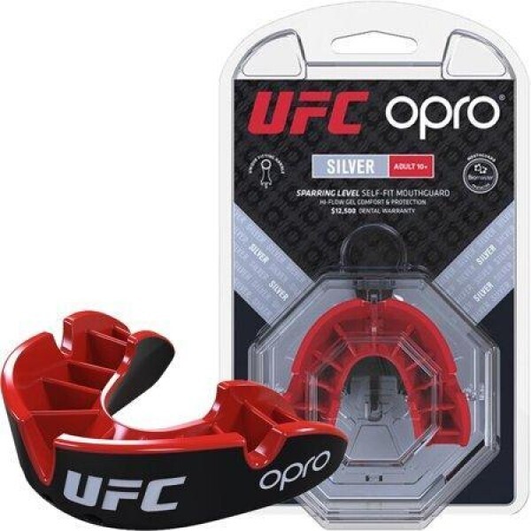 

Капа боксерская OPRO Silver UFC Hologram Black/Red (2989)