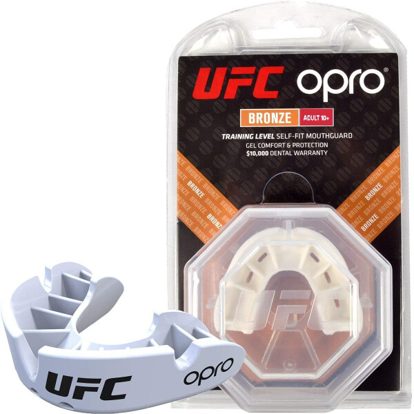 

Капа боксерская OPRO Bronze UFC Hologram White (2969)