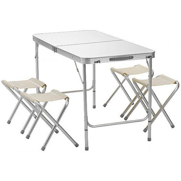 

Стол для пикника со стульями Folding table, белый