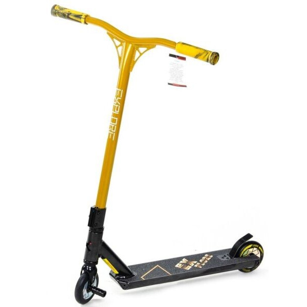 

Трюковый самокат Explore Spade DELUXE New Золотой 110 мм (sx6332)