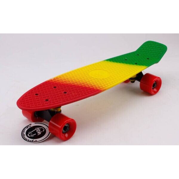 

Fish Skateboards Fades Rasta 22 57 см Soft-Touch пенни борд (FSTM10)