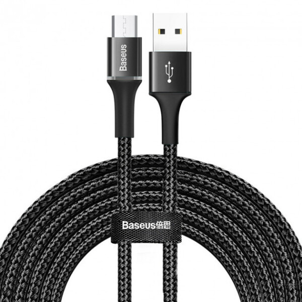 

Кабель BASEUS Micro USB Halo 3 м, 2A, черный