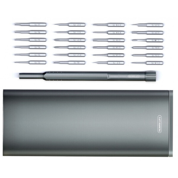 

Отвертка с набором насадок REMAX Screwdriver Kit RL-LF12, серые