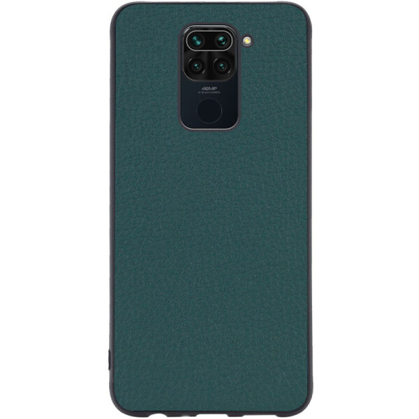 

Противоударный Защитный Кожаный Чехол - Накладка Epik Vivi series для Xiaomi Redmi Note 9 / Redmi 10X Термополиуретановый / Фактурный / Зеленый / Pine green