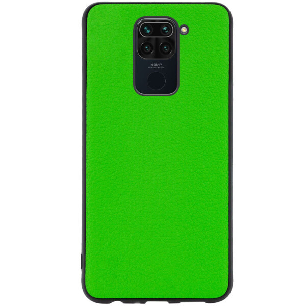 

Противоударный Защитный Кожаный Чехол - Накладка Epik Vivi series для Xiaomi Redmi Note 9 / Redmi 10X Термополиуретановый / Фактурный / Зеленый
