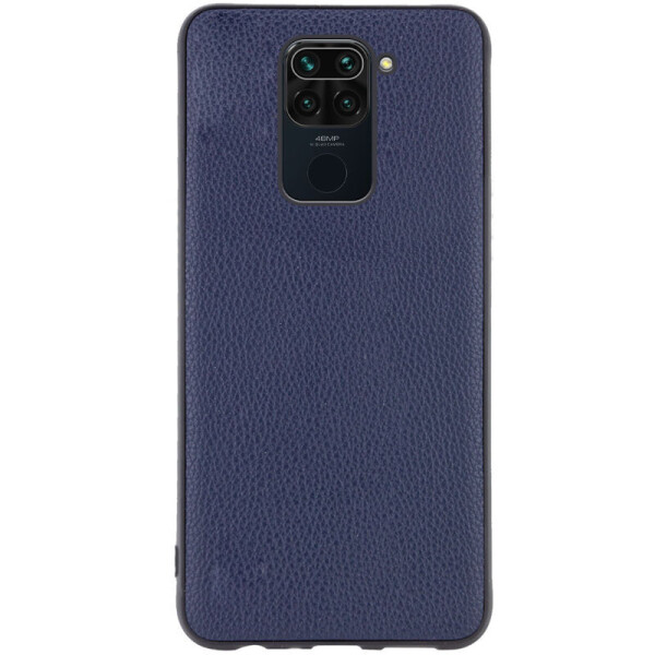 

Противоударный Защитный Кожаный Чехол - Накладка Epik Vivi series для Xiaomi Redmi Note 9 / Redmi 10X Термополиуретановый / Фактурный / Синий