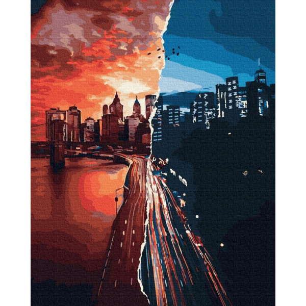 

Картина по номерам. Rainbow Art Закат и рассвет GX31036-RA