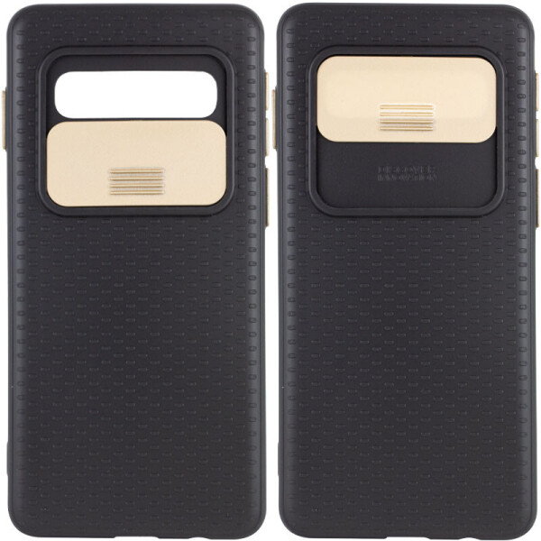 

Противоударный Защитный Чехол - Накладка Epik Camshield Black для Samsung Galaxy S10 Термополиуретановый / со Шторкой для Камеры / Черный / Золотой