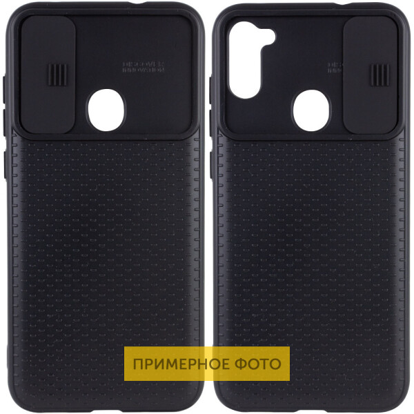 

Противоударный Защитный Чехол - Накладка Epik Camshield Black для Xiaomi Redmi Note 9 / Redmi 10X Термополиуретановый / со Шторкой для Камеры / Черный / Черный