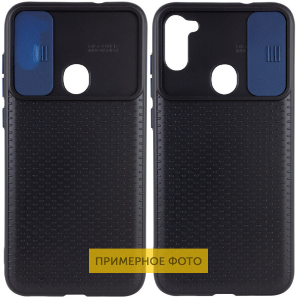 

Противоударный Защитный Чехол - Накладка Epik Camshield Black для Xiaomi Redmi Note 9 / Redmi 10X Термополиуретановый / со Шторкой для Камеры / Черный / Синий