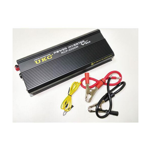 

Профессиональный преобразователь инвертор UKC 12V-220V RCP 2000W (56203)
