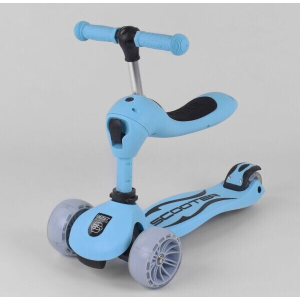 

Трехколесный Самокат Беговел детский Scooter Трансформер 2 в 1 Голубой (sc1116)