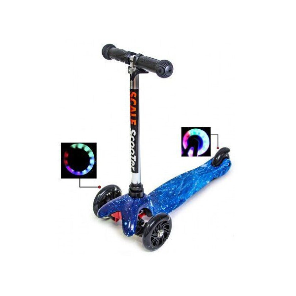 

Трехколесный самокат Scooter - Mini Print Галактика (sm912)
